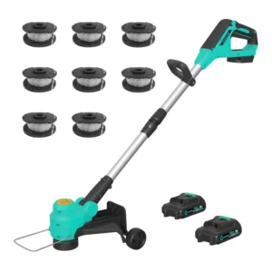 20V Cordless Weed Wacker - String Trimmer Grass Trimmer, 12 Inch 2 in 1 Grass Trimmer&Edger Lawn Tool
