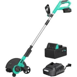 20V Cordless Lawn Edger with 8.9" Blade – 4.0Ah Battery-Powered Grass Cutter for Sidewalk